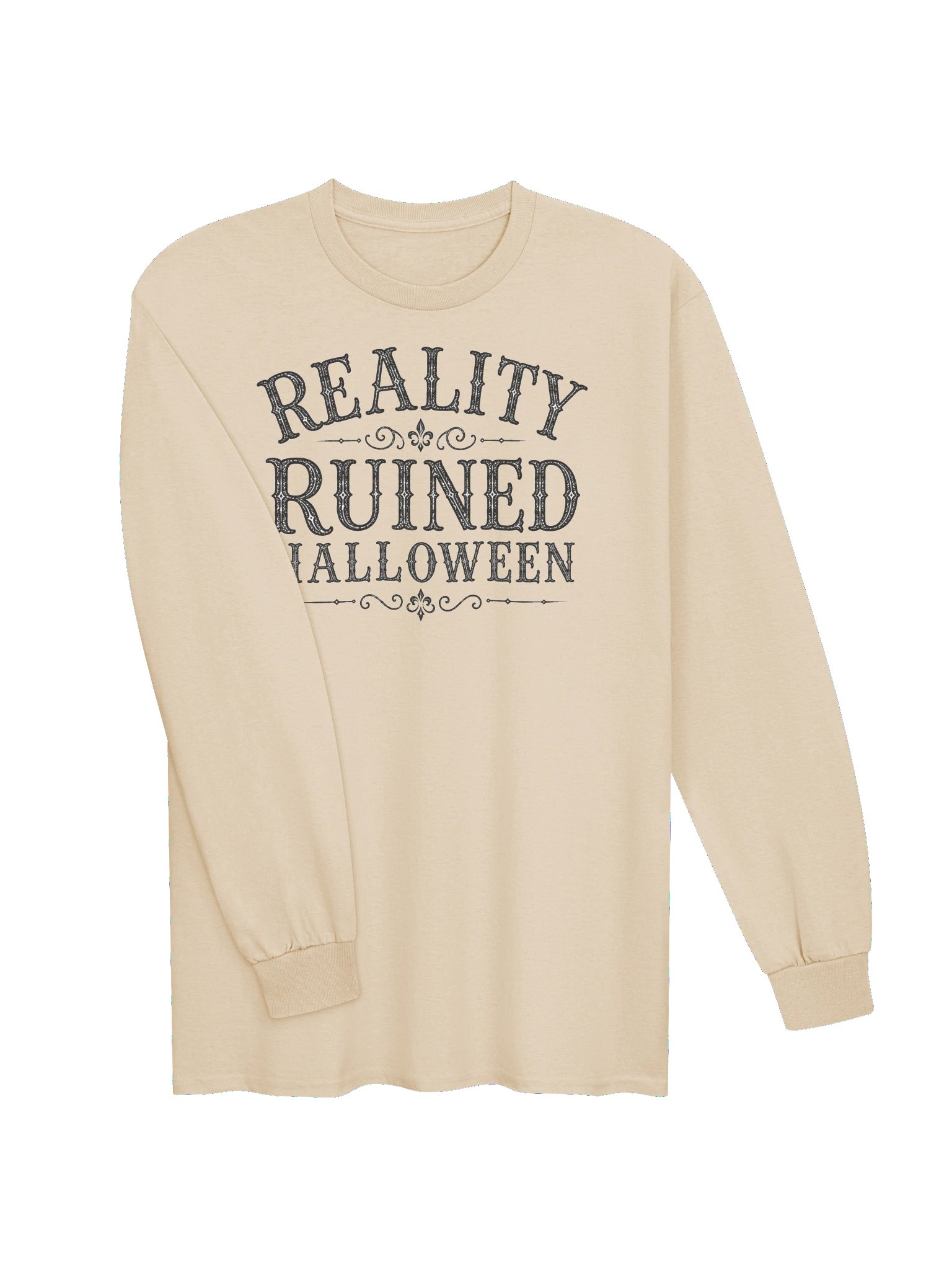 REALITY RUINED HALLOWEEN Cotton Unisex Long Sleeve T-Shirt product image (3)