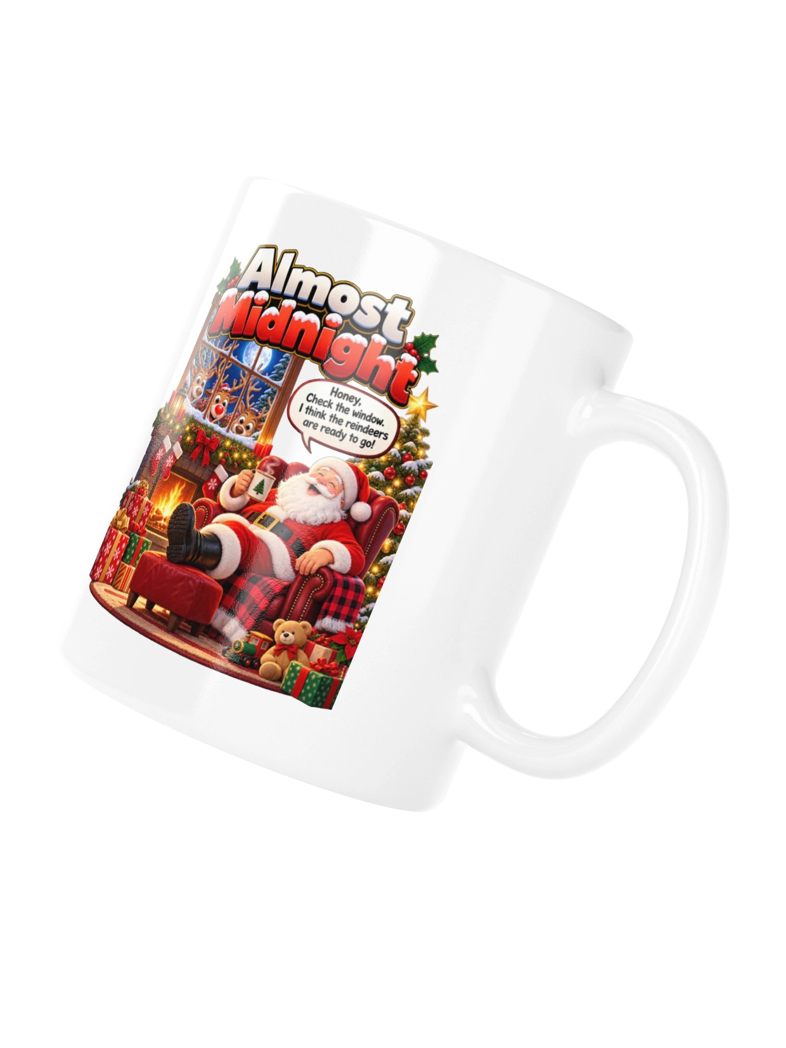 ALMOST MIDNIGHT — THE REINDEER ARE READY! MUG product image (10)
