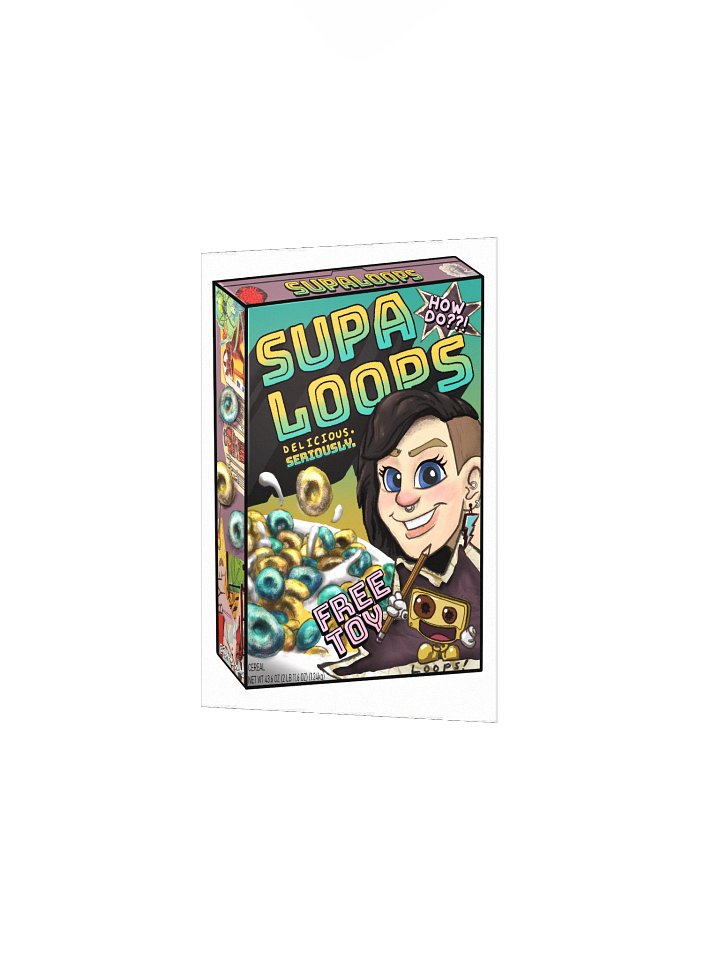 Supa Cereal Box Front Print product image (11)