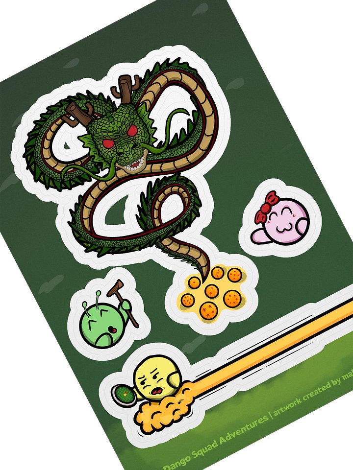 Dango Dragon Year Set - Kiss Cut Sticker Sheet product image (2)