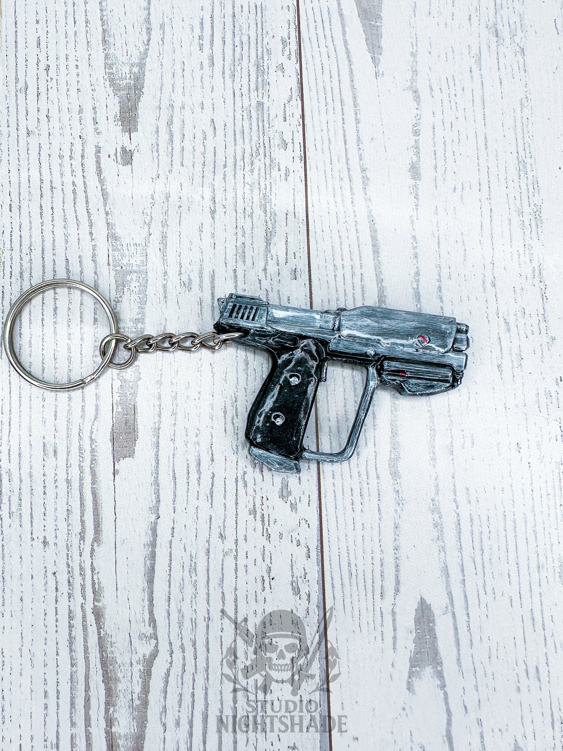 Hand Made Halo Inspired M6G Magnum Pistol Keychain Master Chief Retro Gaming product image (1)