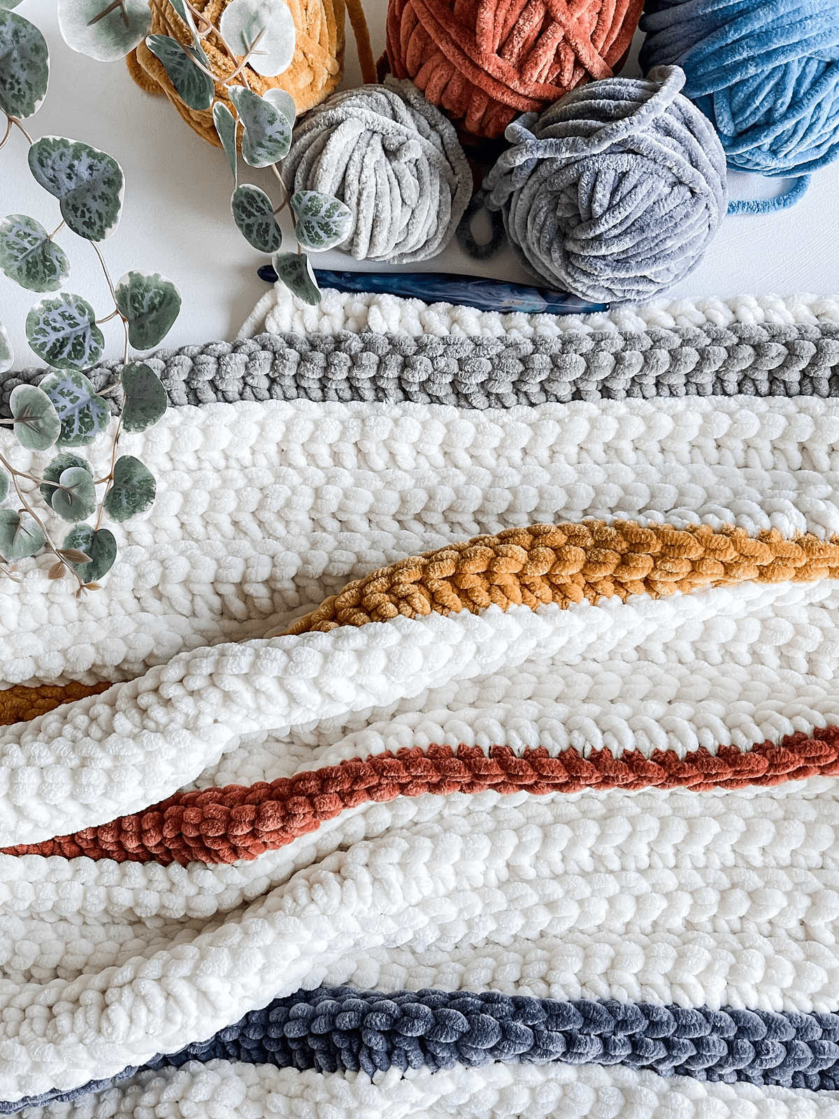 Sweet Snuggles Ribbed Blanket Crochet Pattern | MJ's Off The Hook Designs