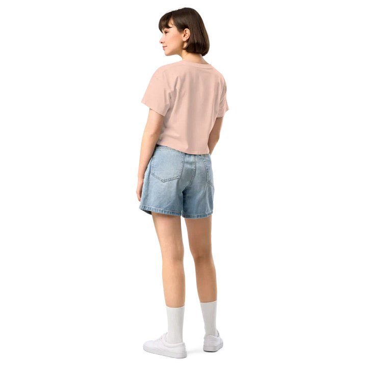 HABITUAL INSTIGATOR (white design) printed cotton crop top product image (32)