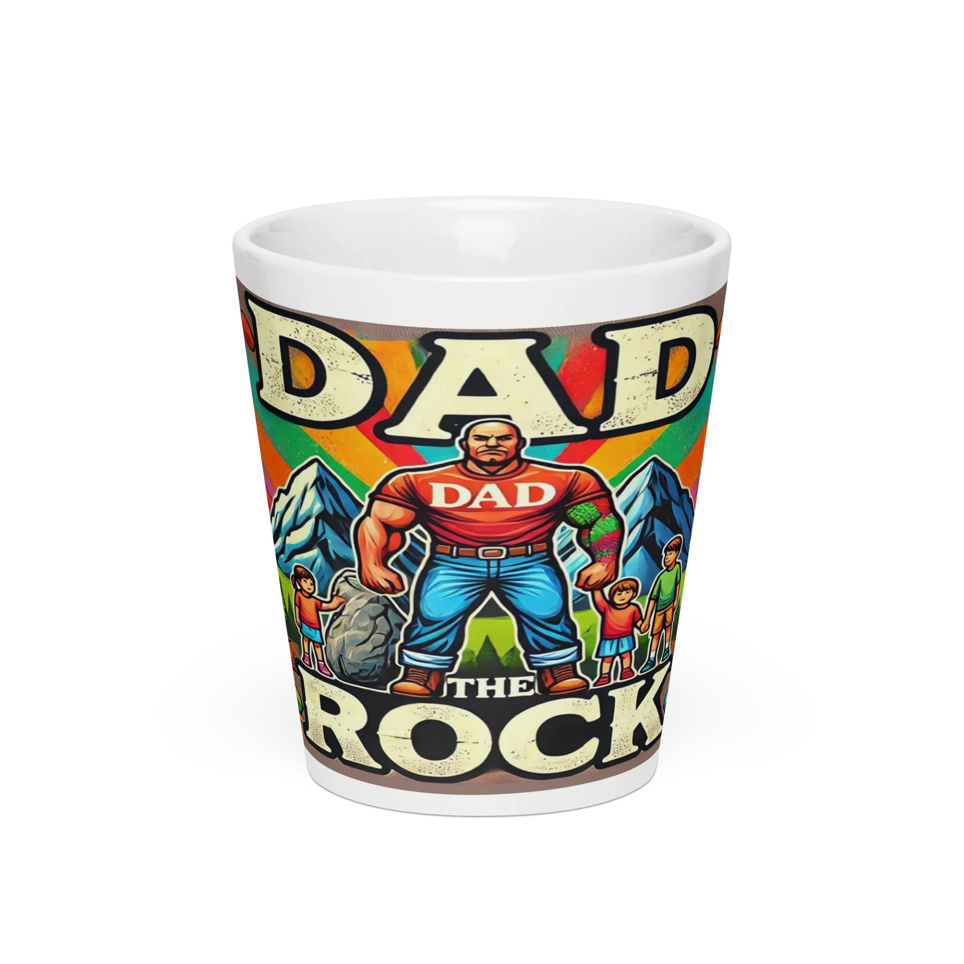 DAD THE ROCK Latte Mug product image (3)