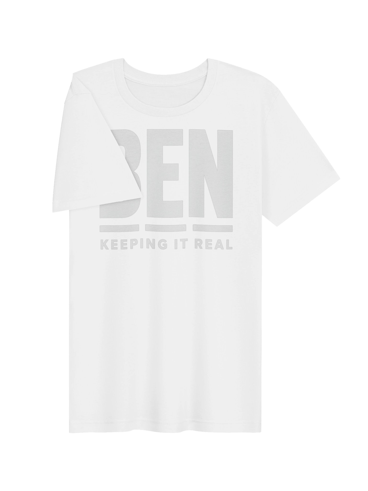 BEN “Keeping It Real” White T-Shirt product image (3)