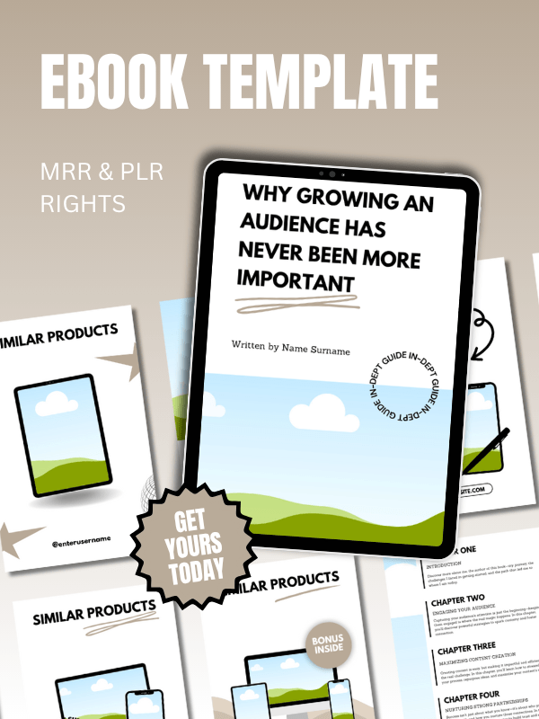 MRR/PLR Editable eBook Template in Canva | Gabi | Best MRR & PLR ...