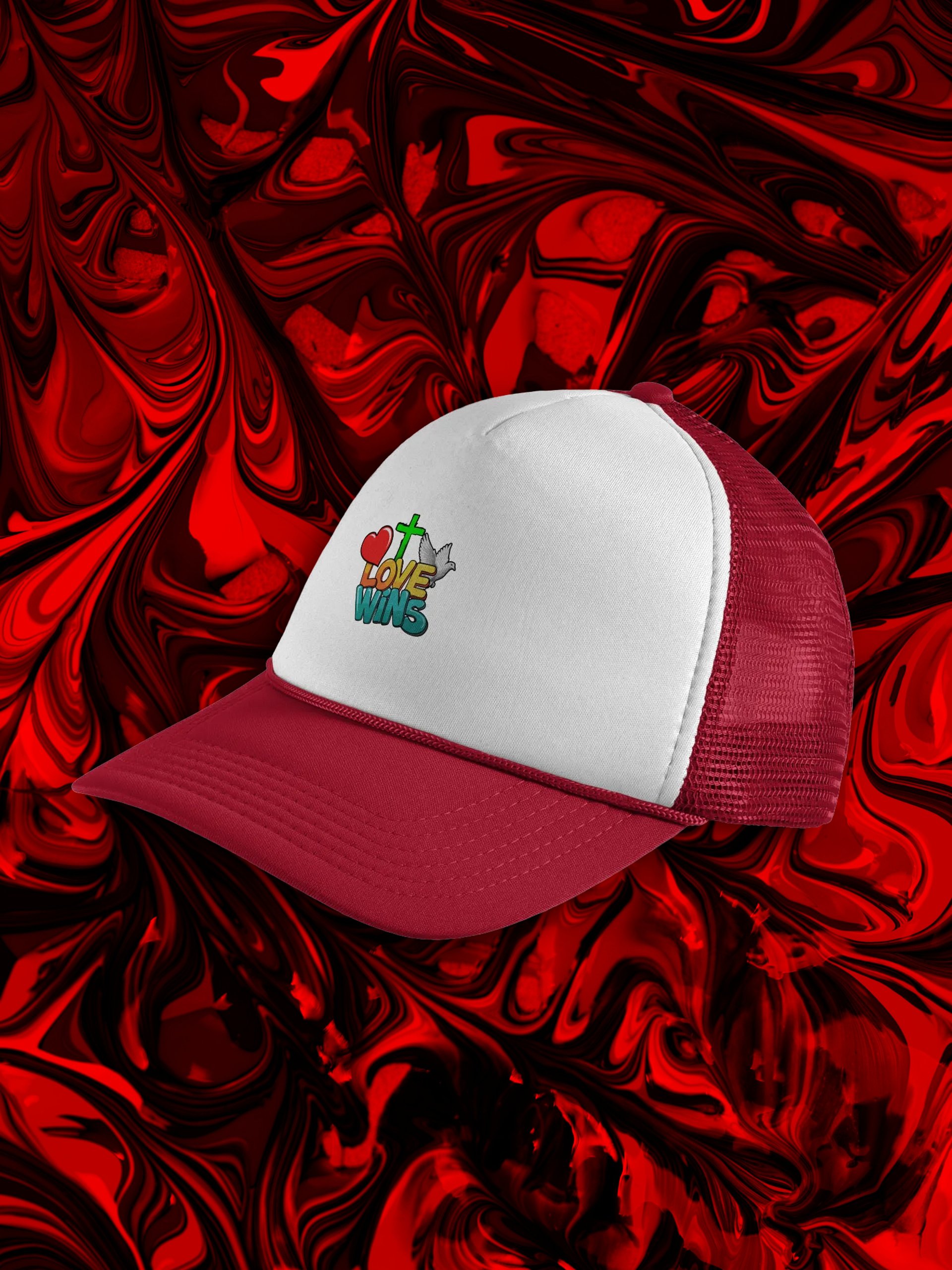 Love Wins Collection - Valucap Foam Trucker Hat product image (4)