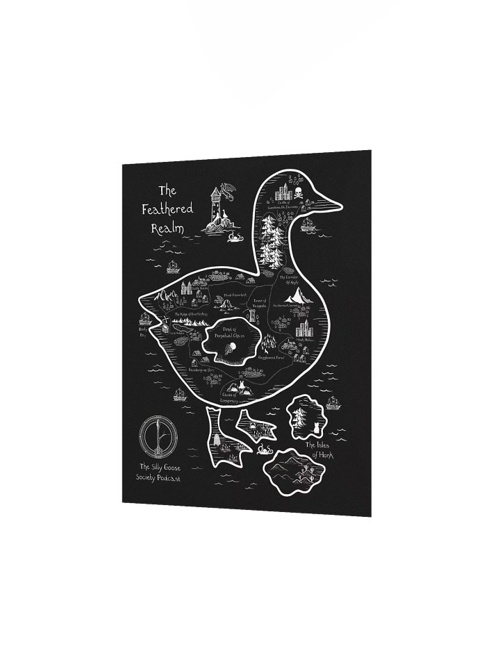 Feathered Realm Print Black and White product image (3)