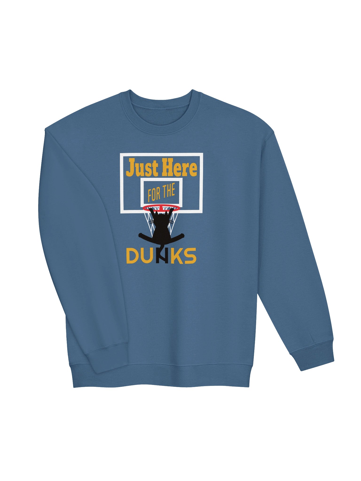Basketball Cat (Just Here for the DUNKS) - Unisex Adult Sweatshirt product image (2)