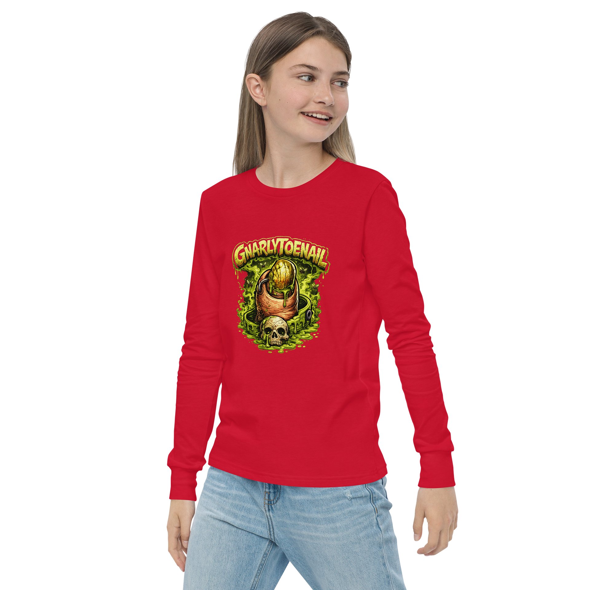 GnarlyToenail Decay Girl's Youth Long Sleeve Tee product image (3)