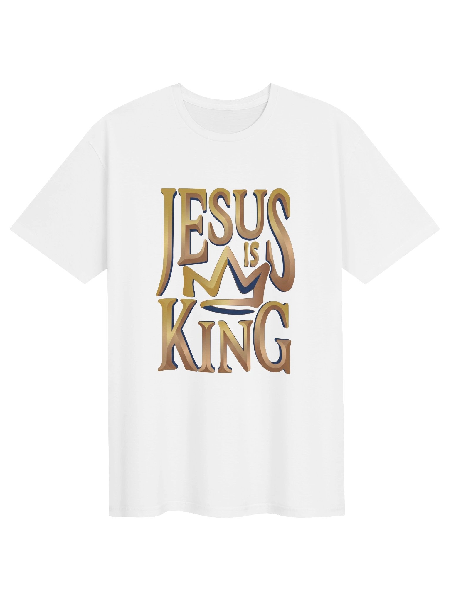 Jesus Is King Gold Crown Modern Fashion Graphic product image (51)