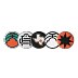 Alamo City Vaqueros 5-Piece Logo Set