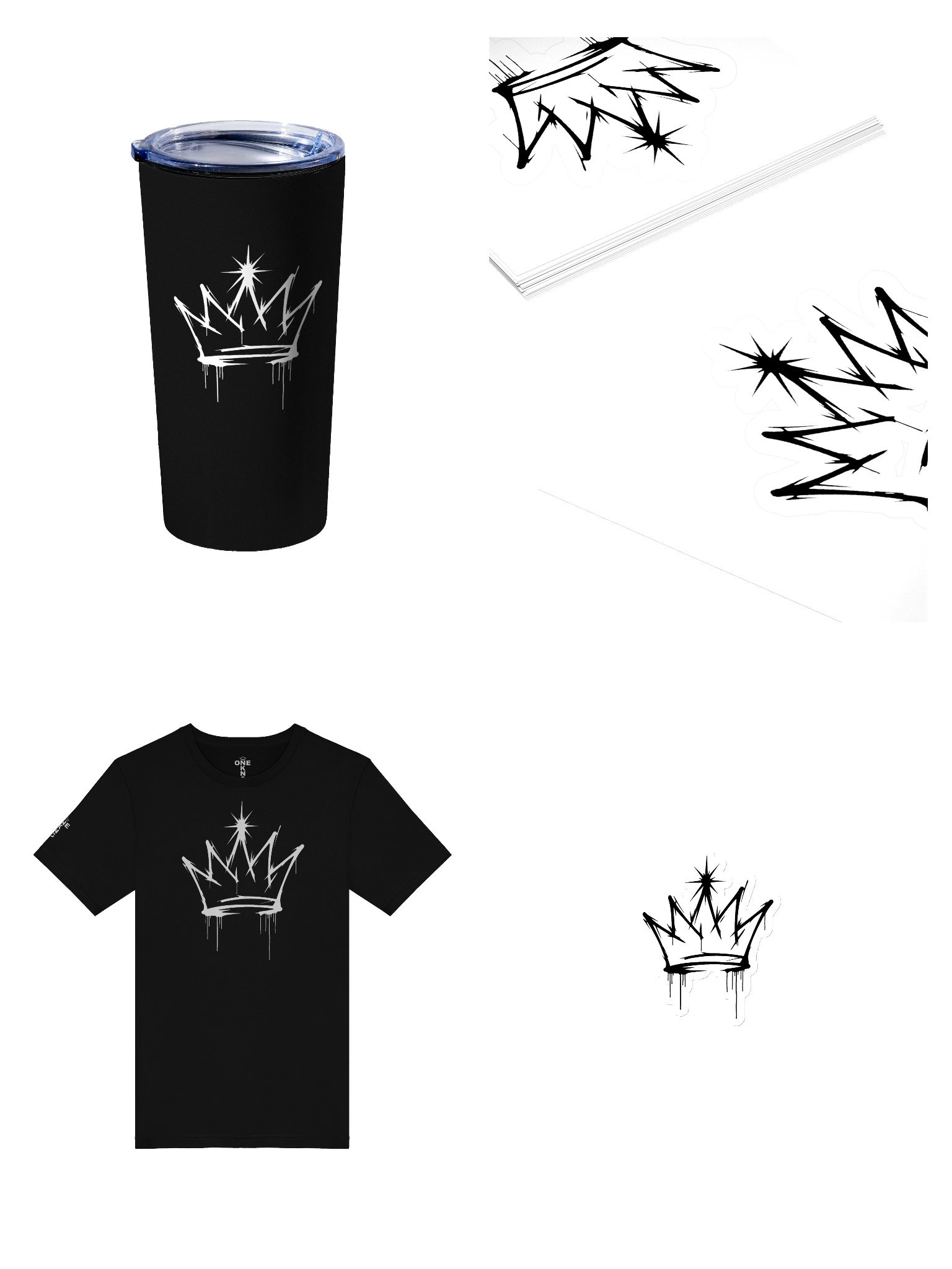 ONE KING Urban Crown T-Shirt Swaggy Pack product image (1)