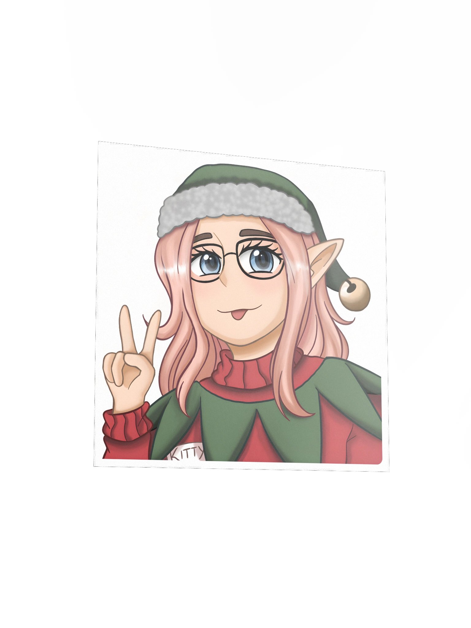 Kitty Christmas Print product image (5)