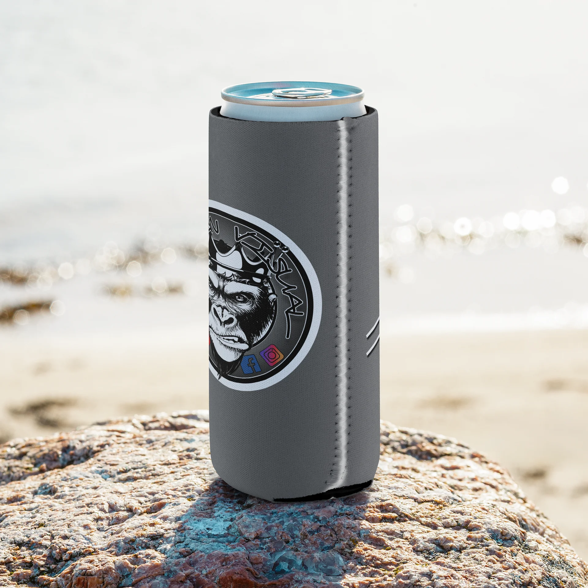 Signature 1 Gorilla Koozie - Grey (slim) product image (8)