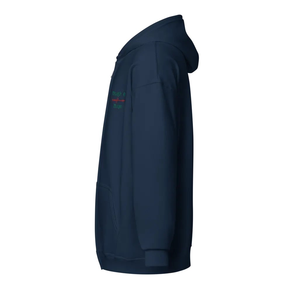 Mayo/Maigh Eo, Orthodox style Ogham embroidered Zip Hoodie product image (3)