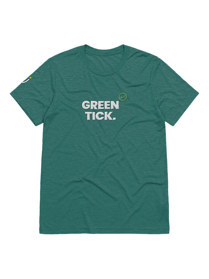 GREEN TICK Teal Triblend Short Sleeve T-Shirt product image (1)