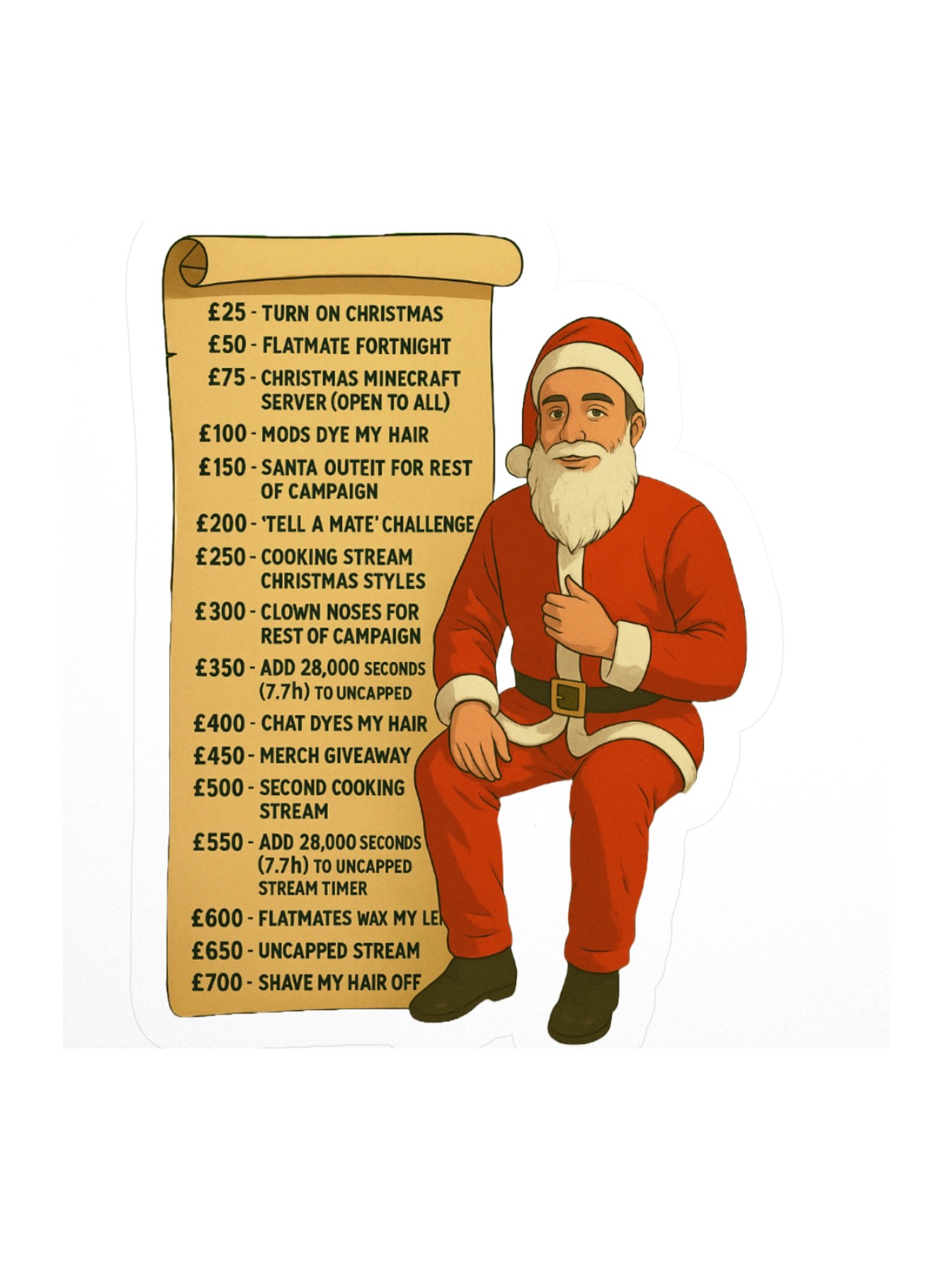 Samta's Fundrasing List Sticker Set product image (1)