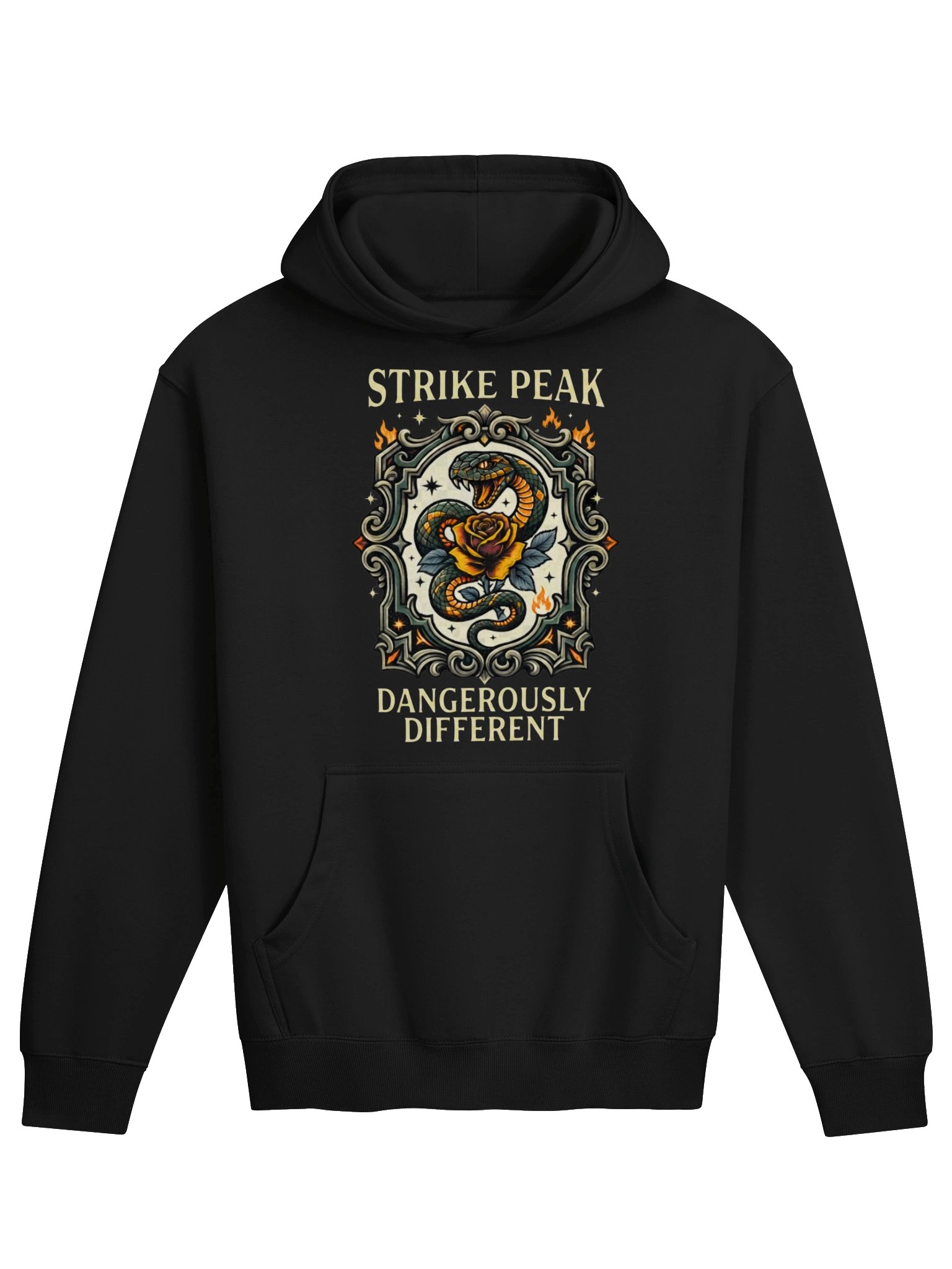 Premium Heavyweight Oversized Hoodie - "Dangerously Different" Dual-Sided Statement Streetwear product image (3)