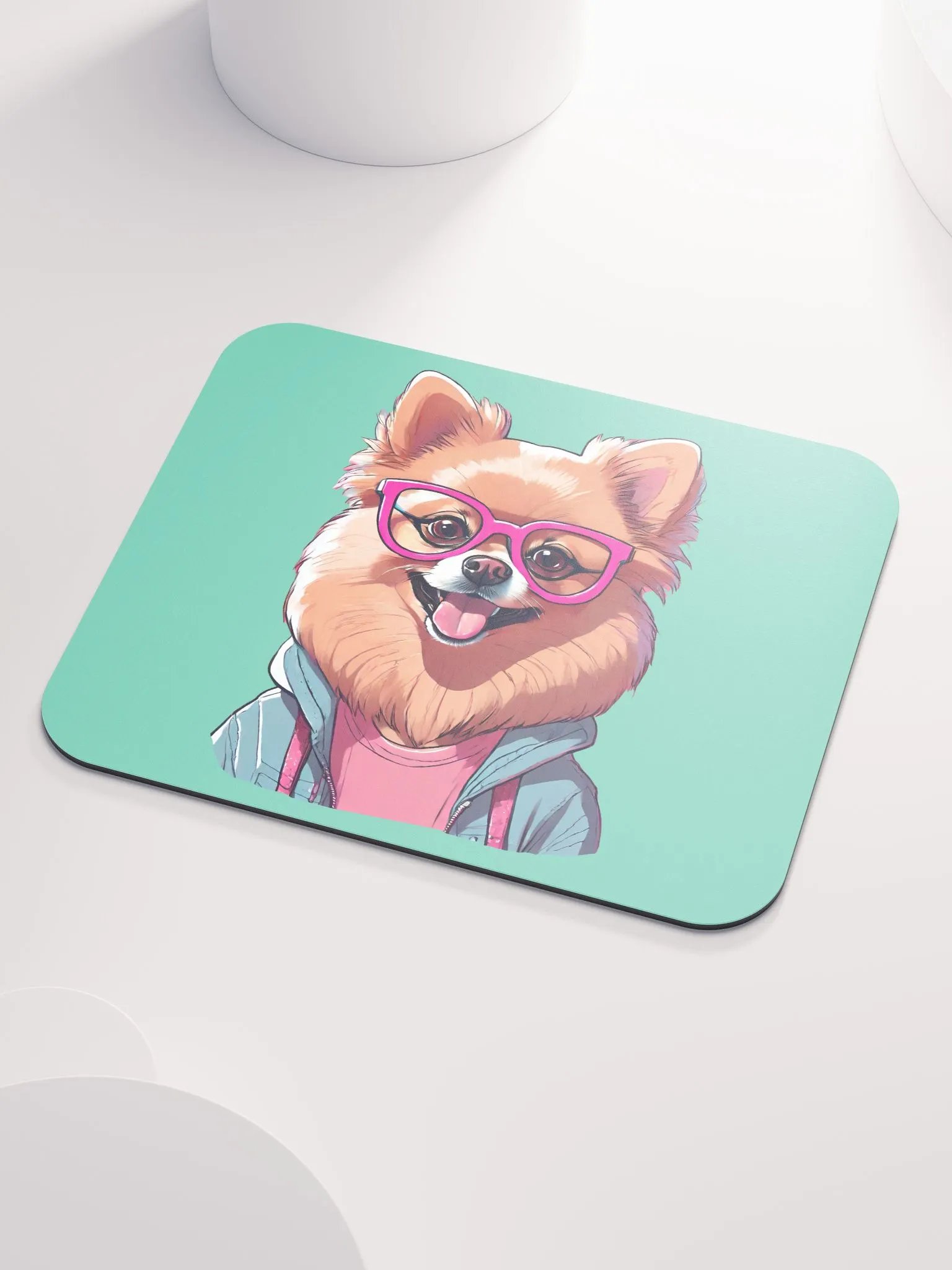 Geeky Pomeranian Mouse Pad product image (4)