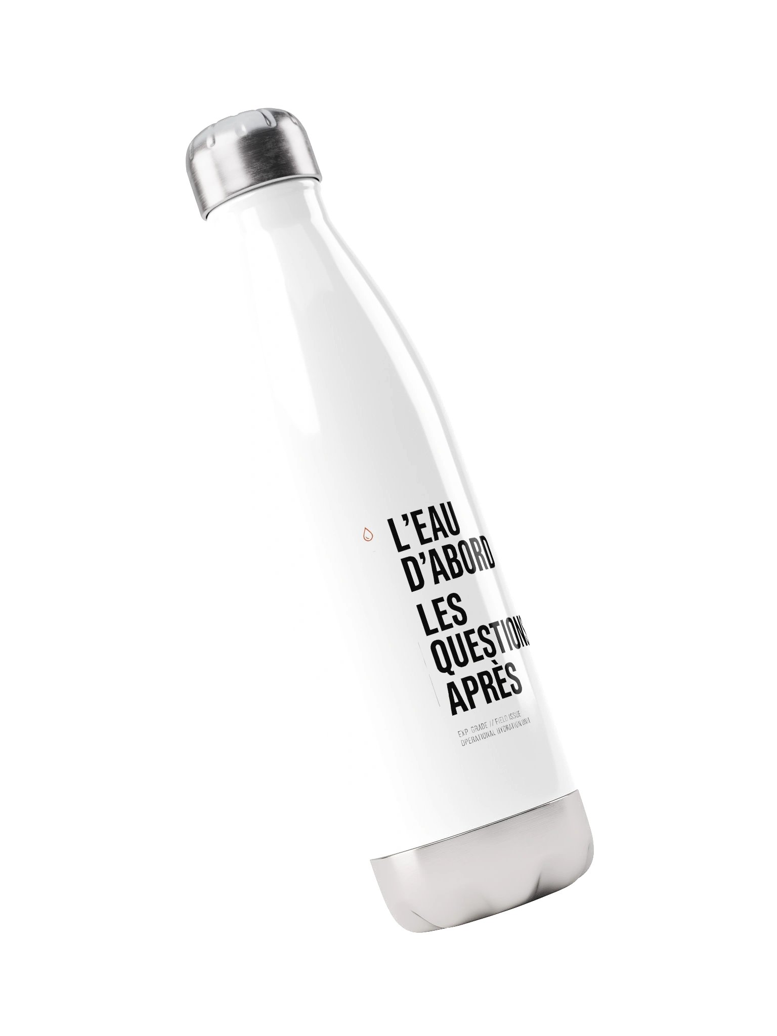 Gourde Isotherme "L'EAU D'ABORD. LES QUESTIONS APRÈS." : Field Issue product image (3)