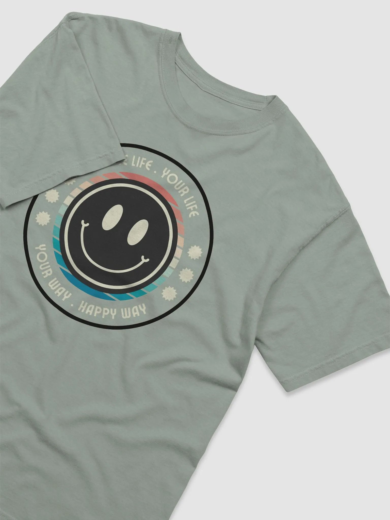 Don't Worry Be Happy Circle T-Shirt product image (23)
