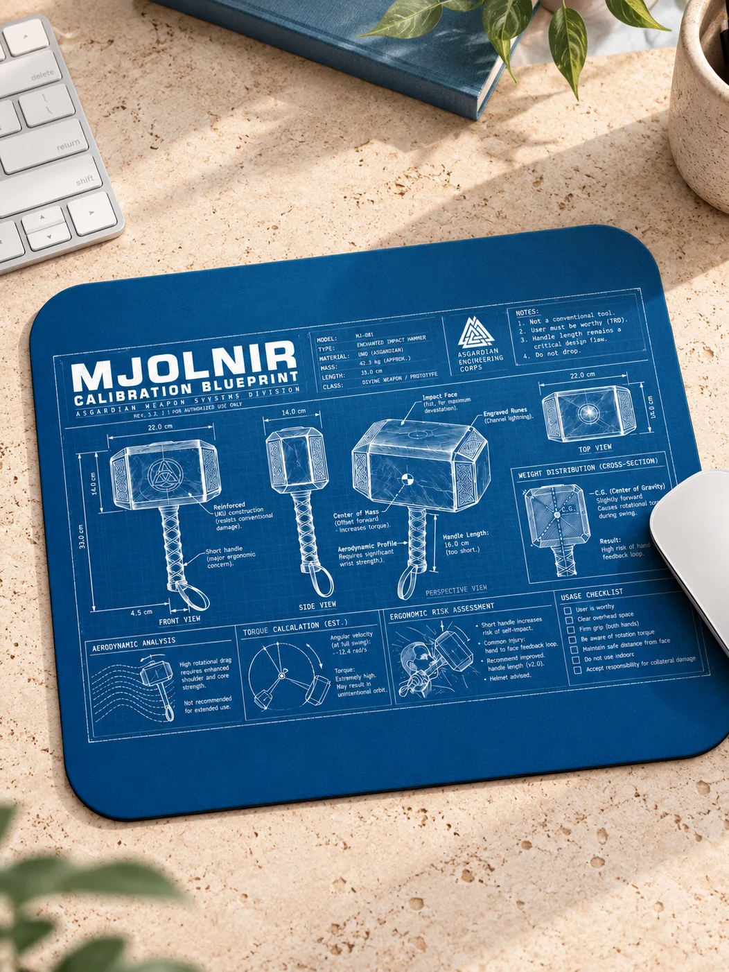 The Mjolnir Technical Specification Blueprint product image (1)