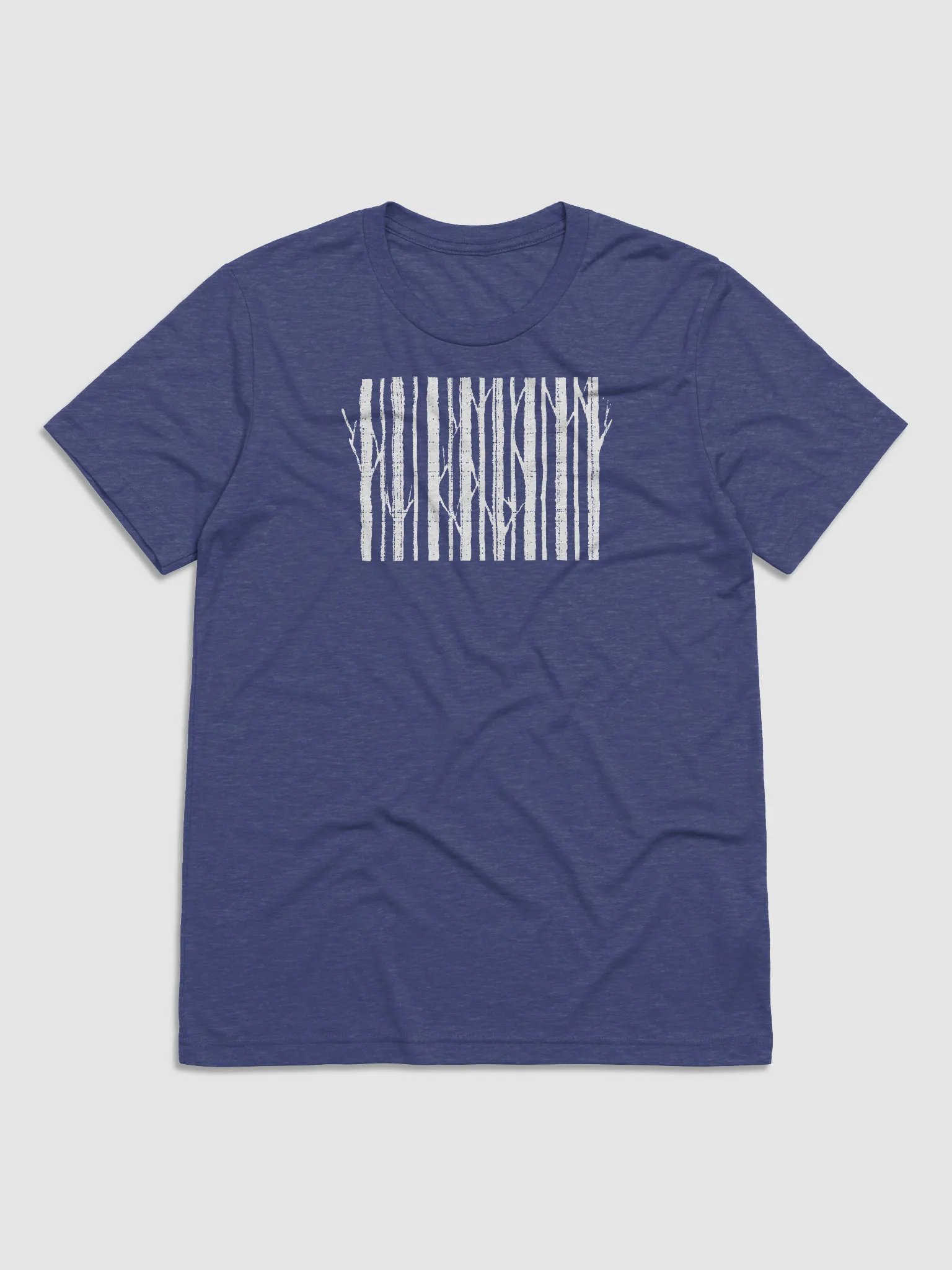 Tree barcode tri-blend T-shirt product image (1)
