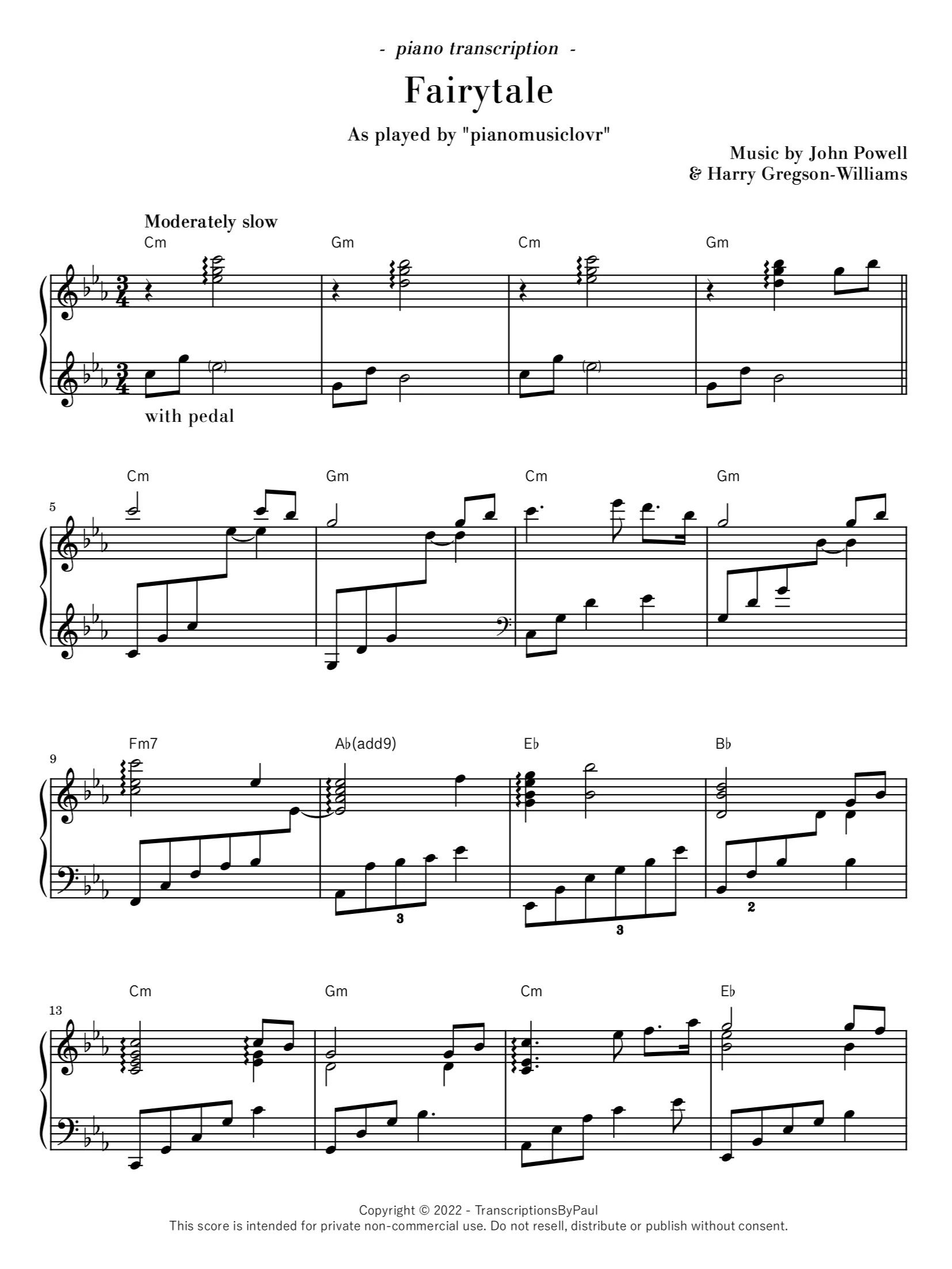Fairytale - Pianomusiclovr product image (1)