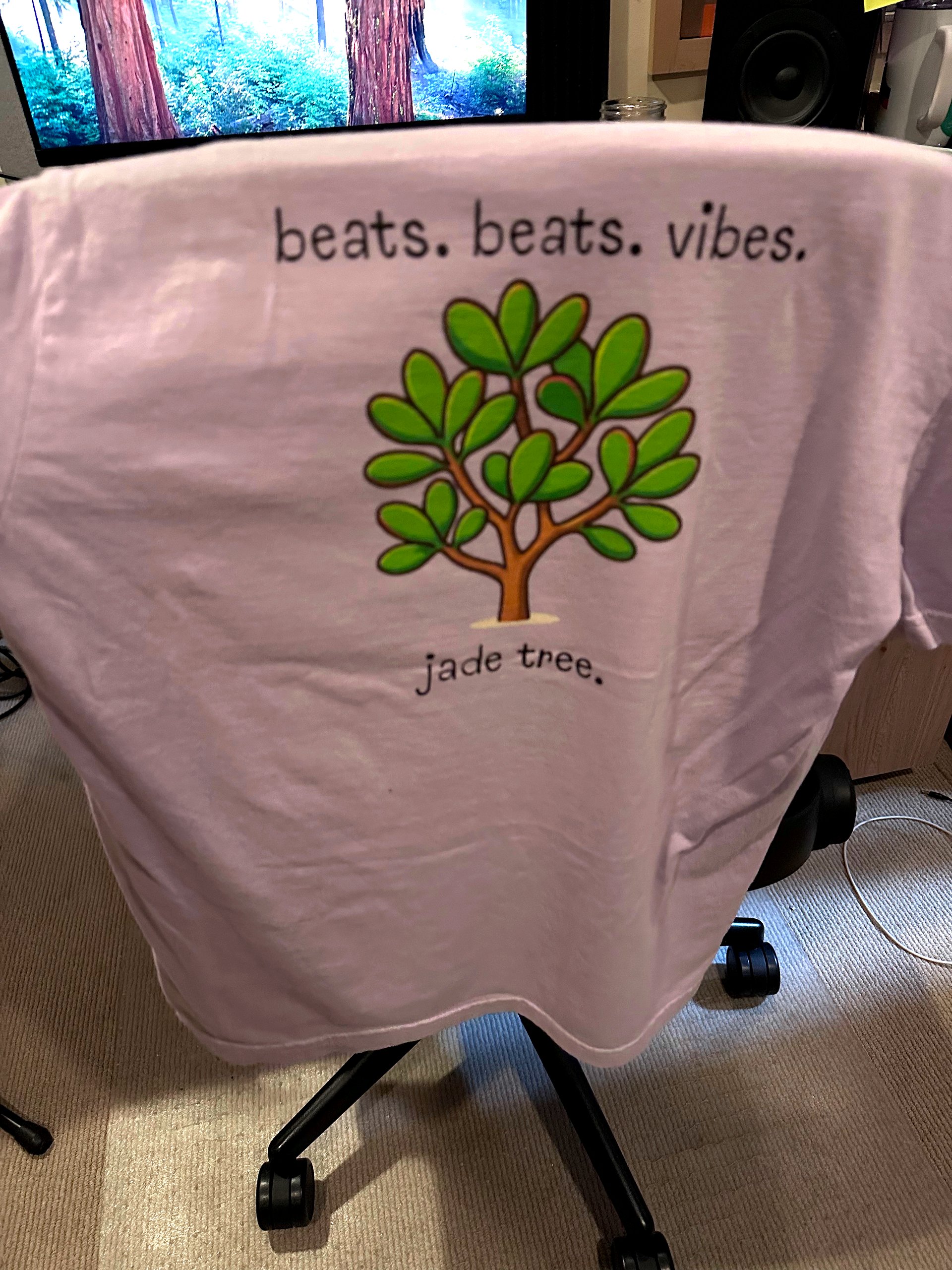 T-Shirt beats. beats. vibes. Printed (Back) product image (10)