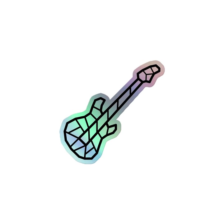 Holographic guitar Sticker Set product image (1)