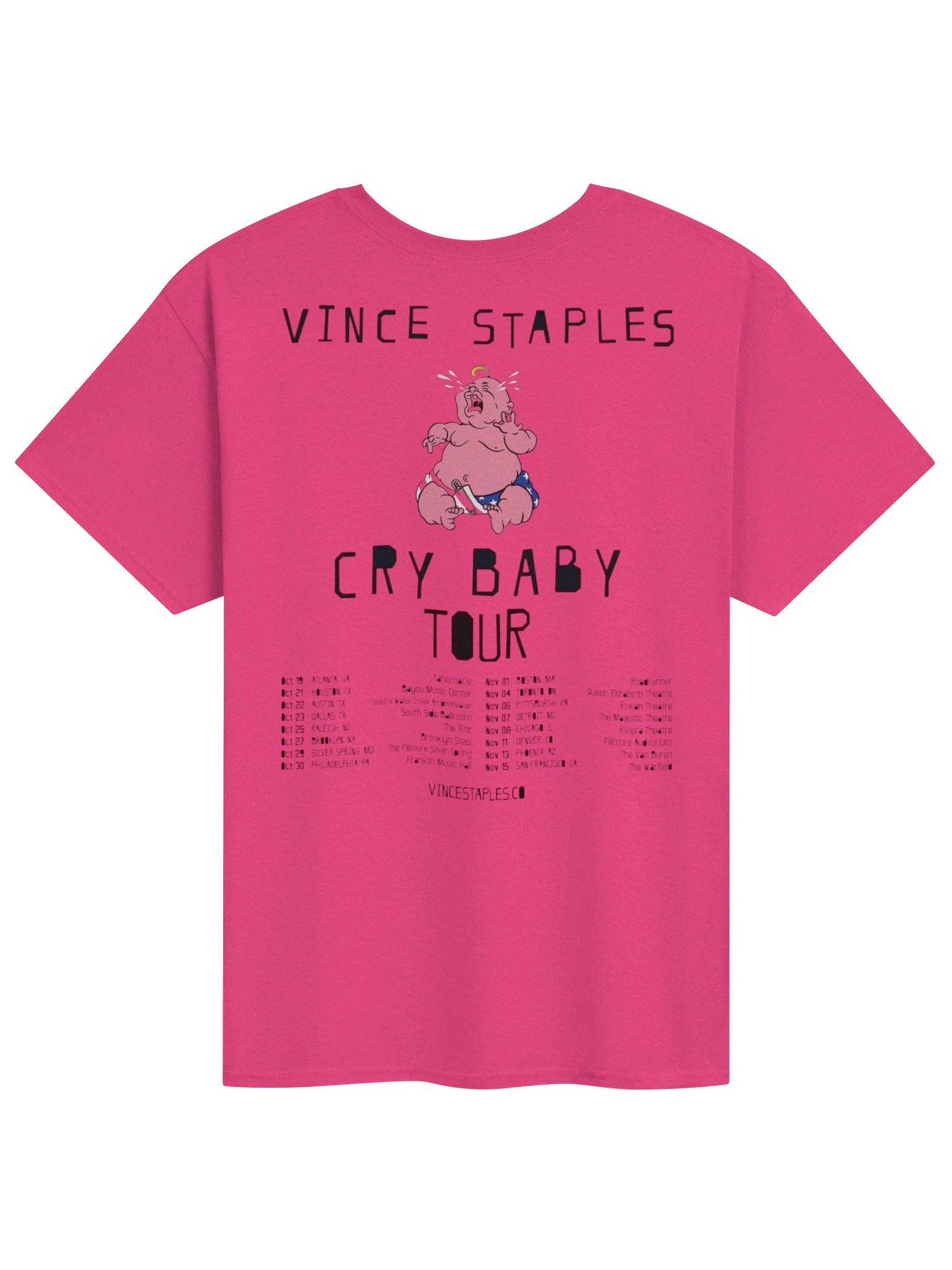 Vince Staples Cry Baby Tour Tshirt product image (2)