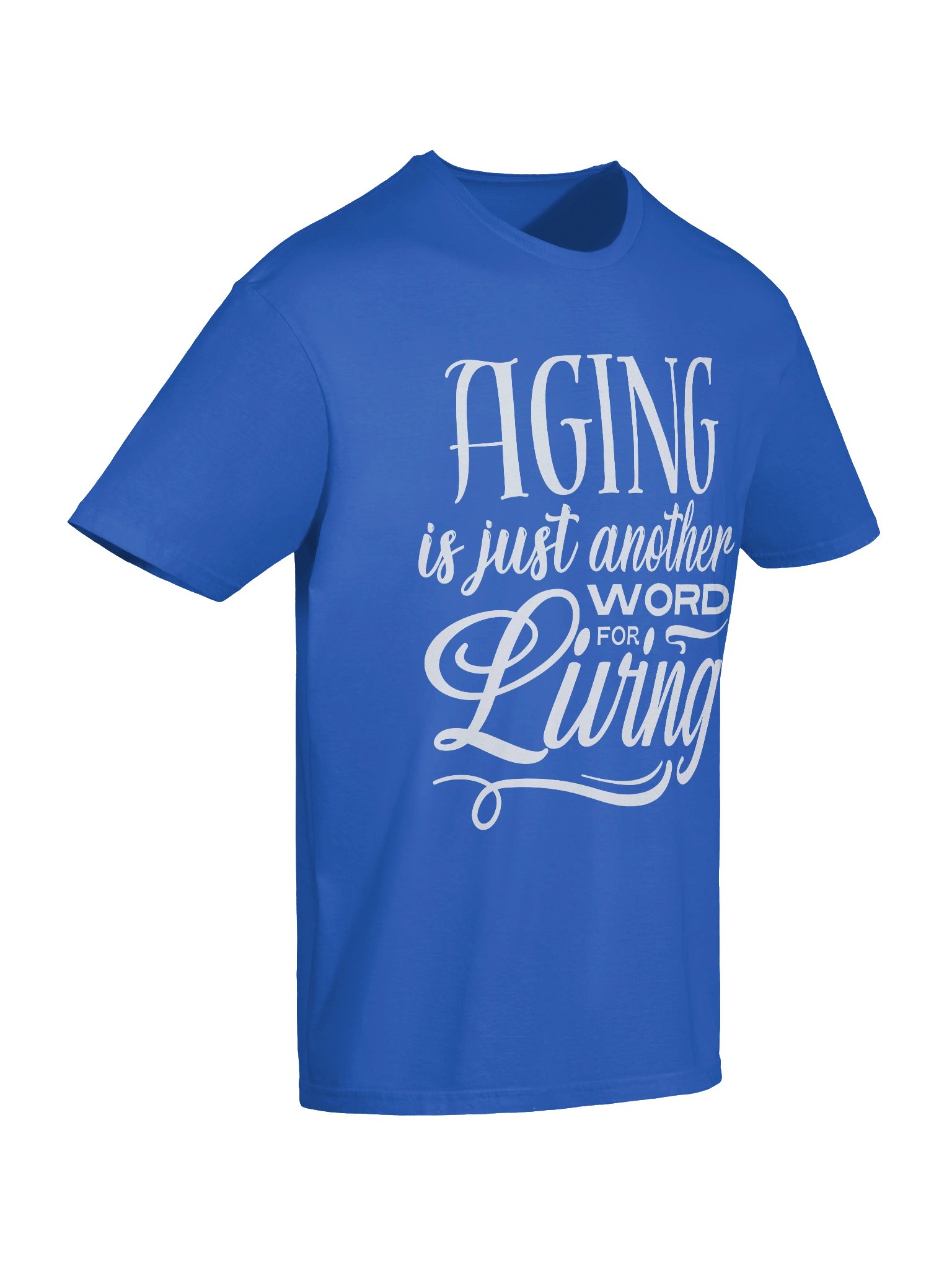 Unisex Softstyle T-Shirt by Gildan - "Aging is Just Another Word for Living" (Choice in Aging Logo Variant) product image (9)