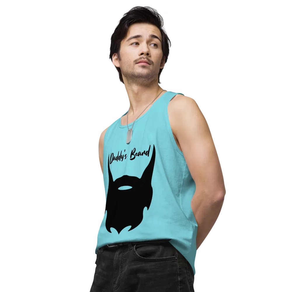 daddy's beard tank (black print) product image (27)