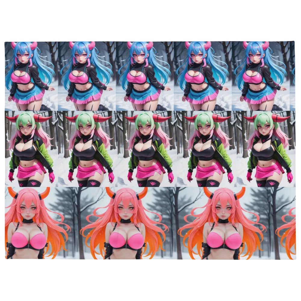 Snowy Friends Throw Blanket product image (1)
