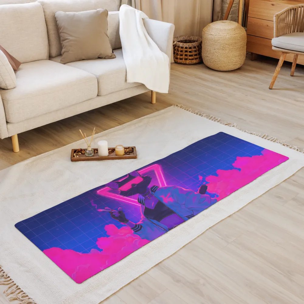 Neon Cat Yoga Mat product image (8)