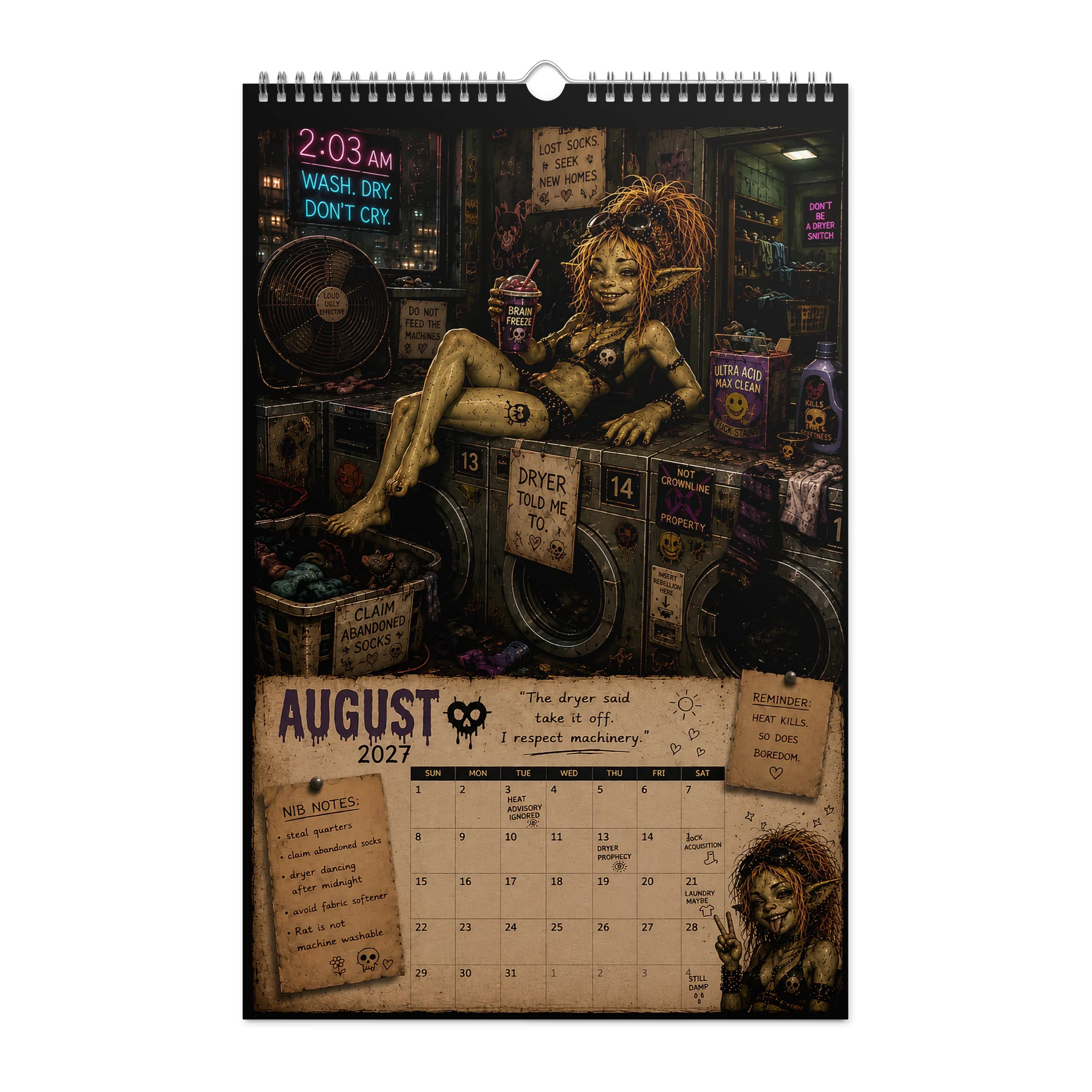 Nib 2027 Funny Hot Goblin Calendar product image (3)