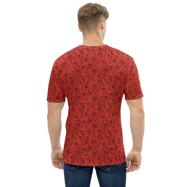 Gothic Red Rose Crew Neck T-Shirt product image (2)