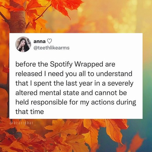 I feel like my Spotify wrapped is going to be all over the place this year. 😵‍💫