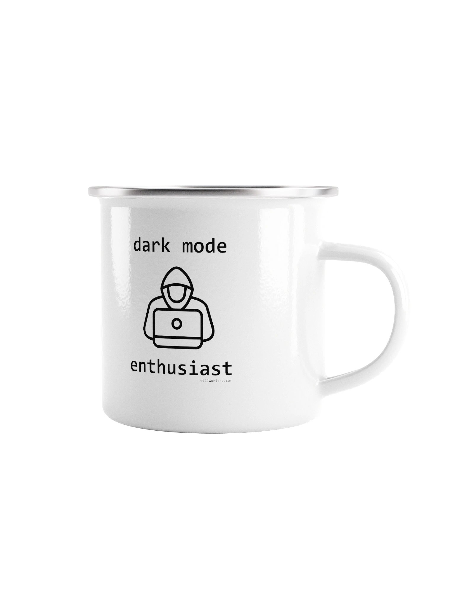 Dark Mode Enthusiast (Enamel Camp Mug) product image (1)