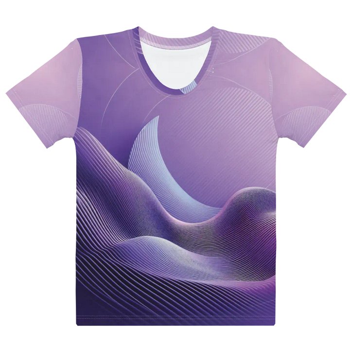 Women's Full-Print-6 Violet Glitch Tee product image (1)