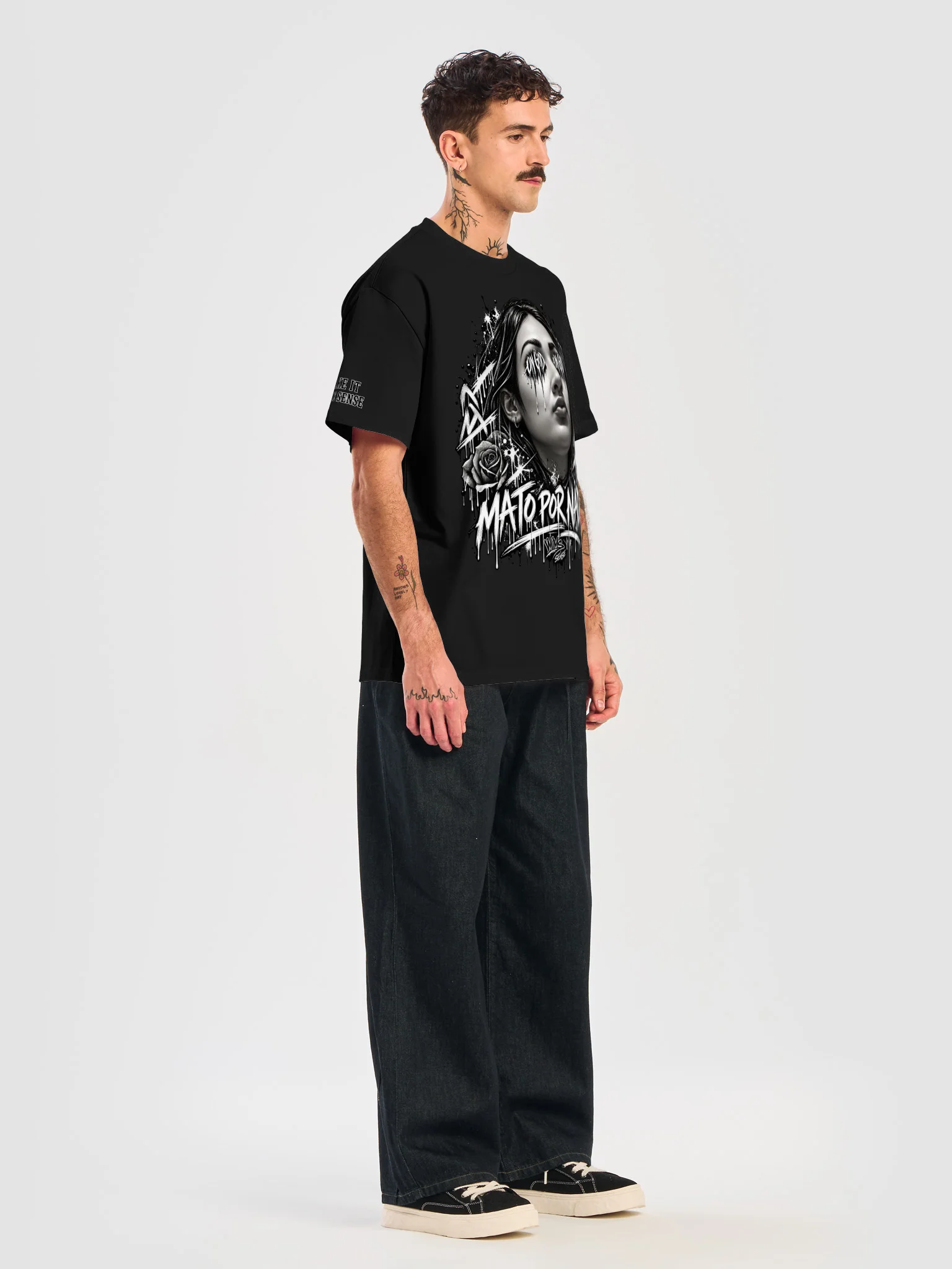 ON GOD Graffiti Face T-Shirt product image (14)