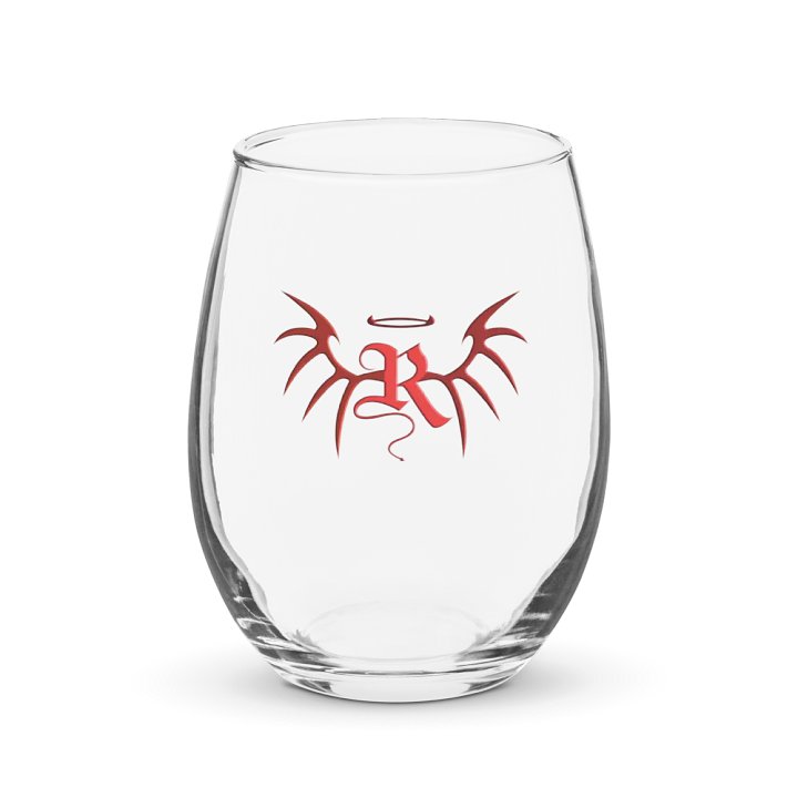 RafaZafar Logo Stemless Wineglass (red) product image (1)