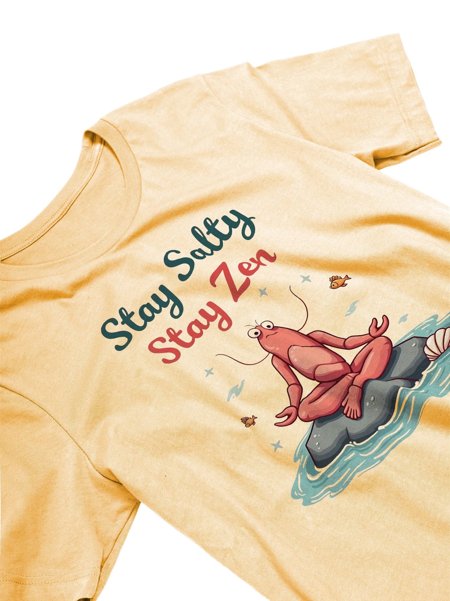 Stay Salty, Stay Zen | Chill Meditating Lobster T-Shirt product image (4)