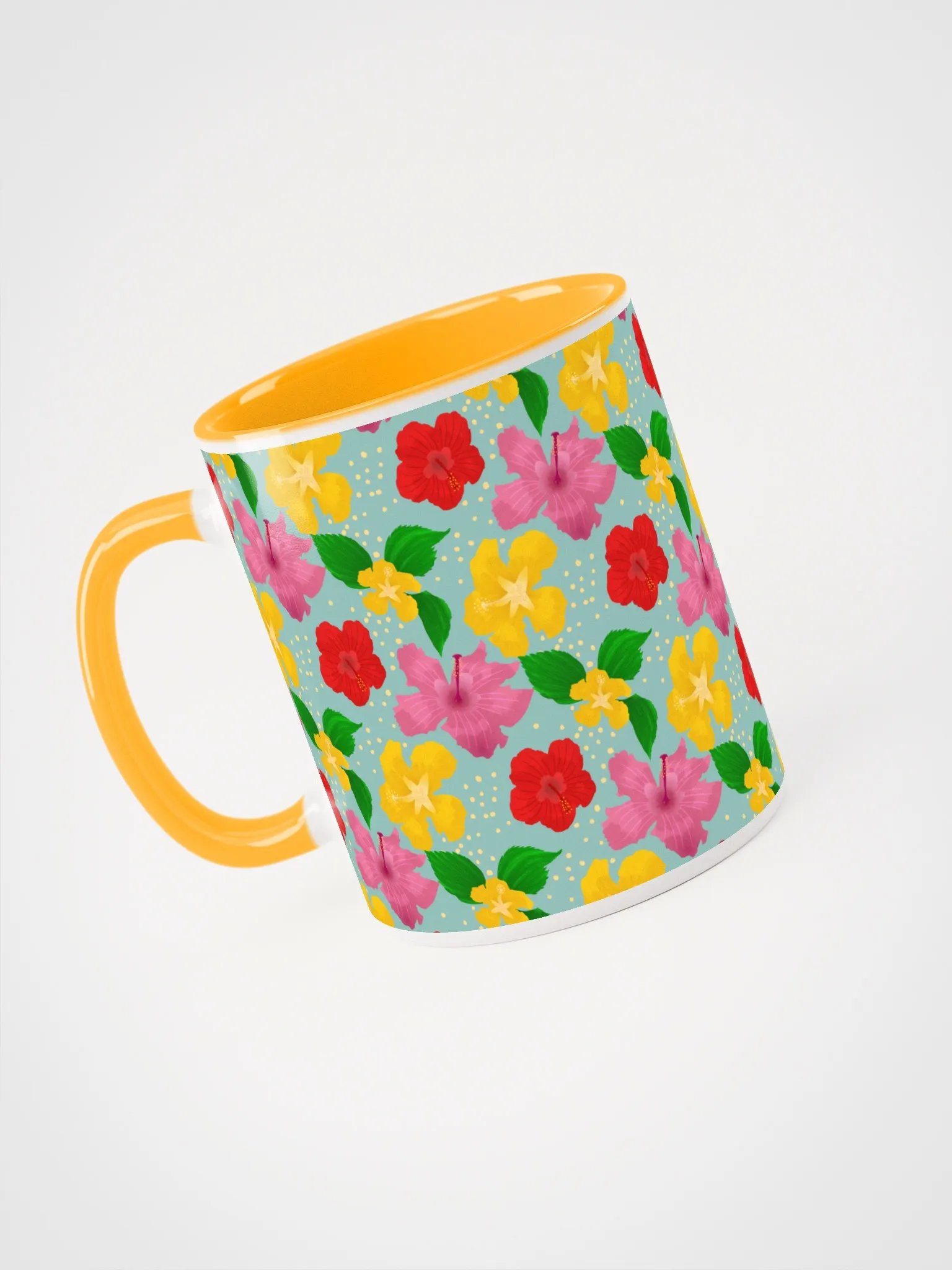 Hibiscus Flower Pattern Mug product image (3)