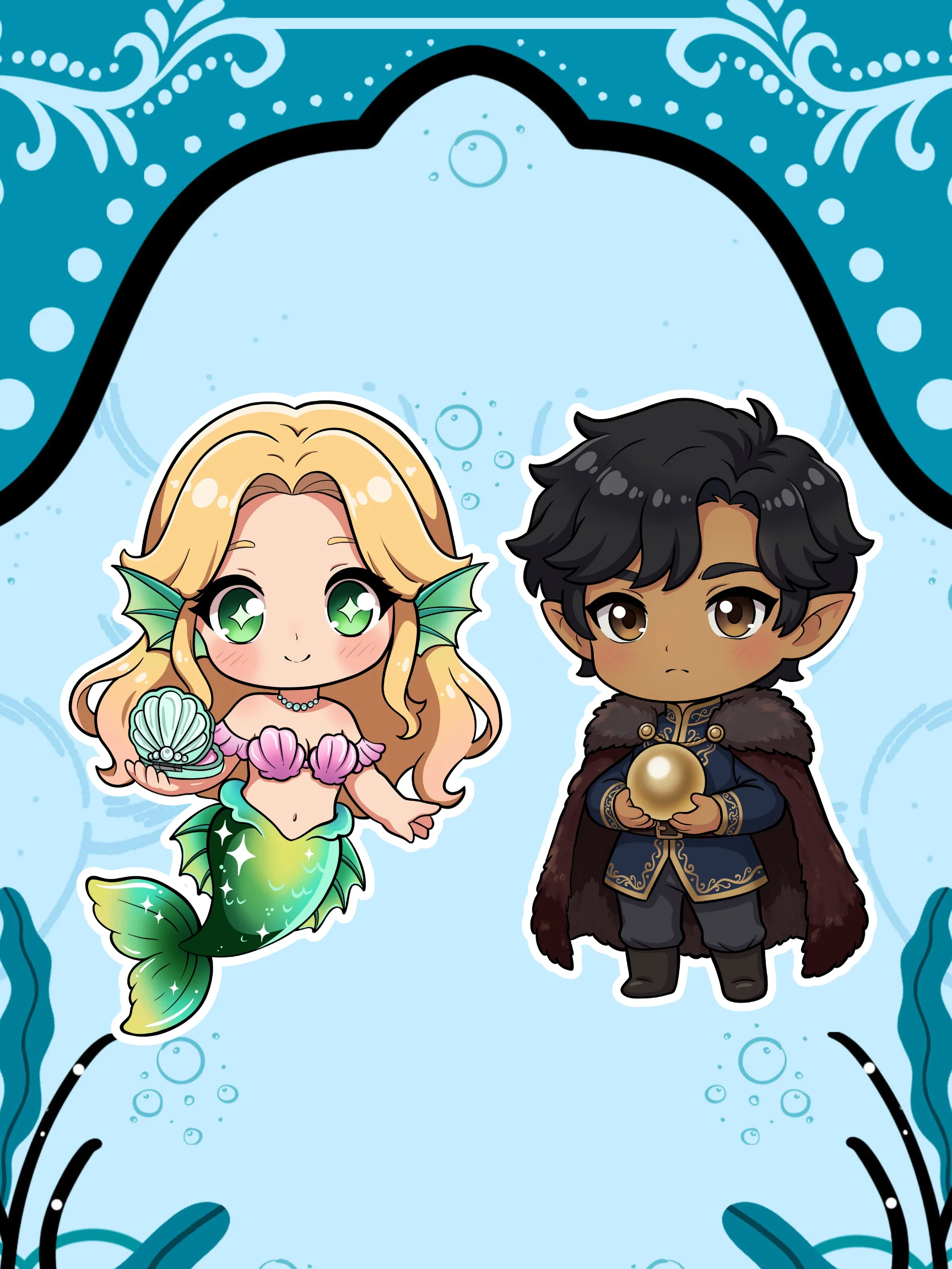Chibi Coralyn & Rory Stickers product image (1)