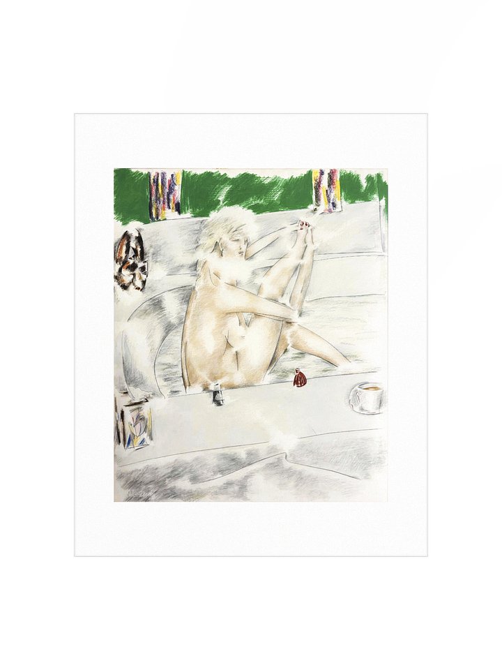 Woman Painting Her Toenails (circa 1984) print product image (2)