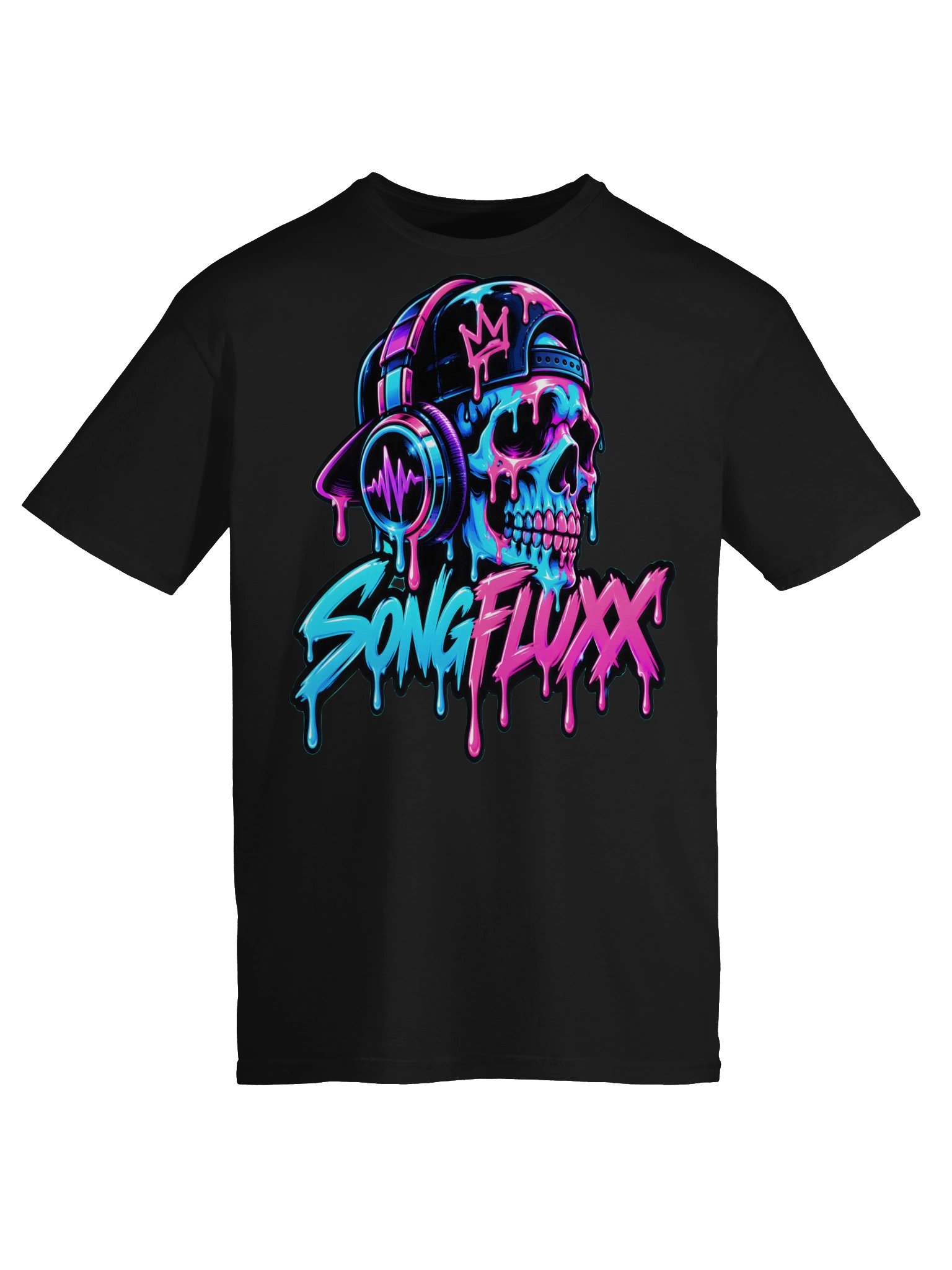 SONG FLUXX Neon Skull DJ Tee 5
