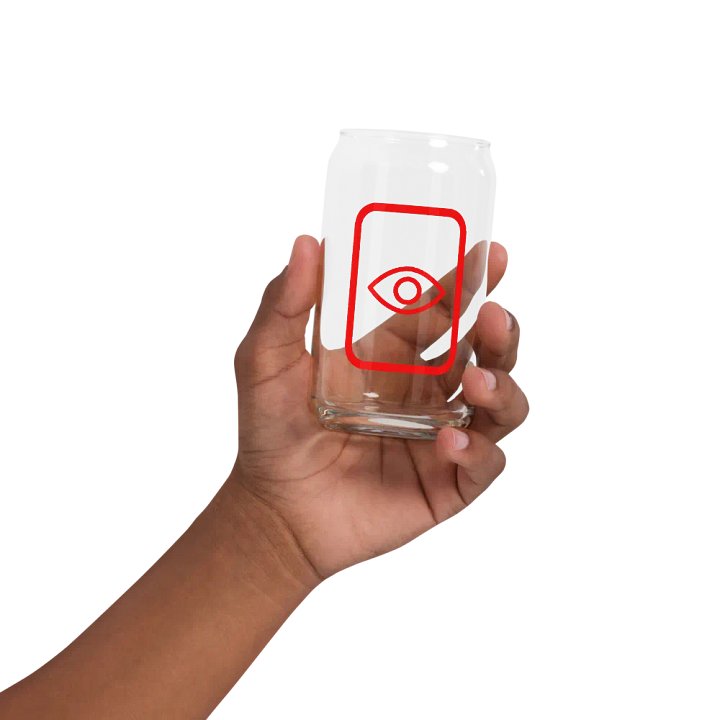 EyeSeeThru Logo Can-Shaped Glass product image (2)