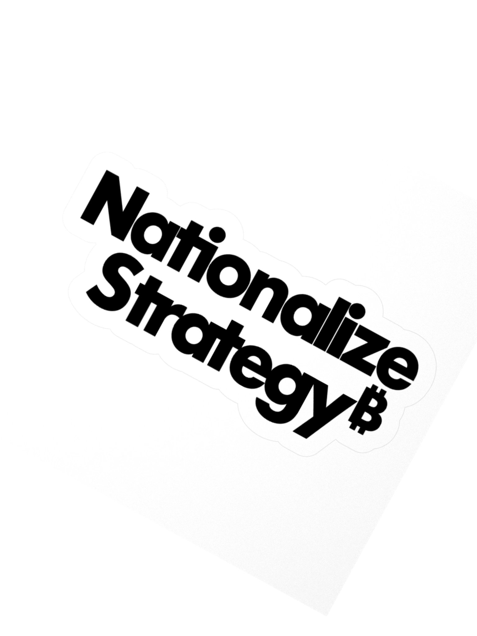 Nationalize Strategy Sticker - Black product image (2)